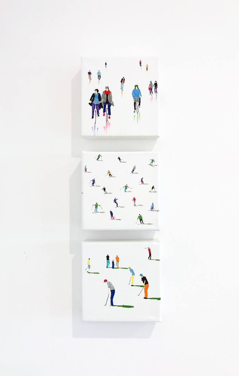 Original Figurative People Painting by Stephanie Ho