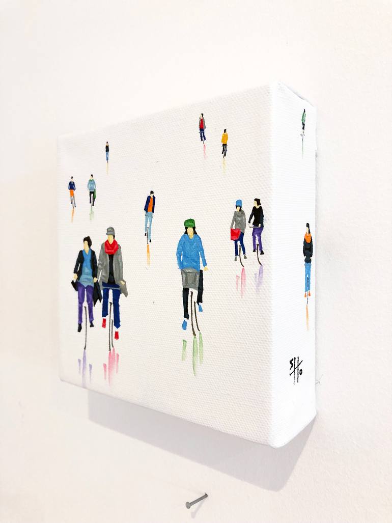 Original Figurative People Painting by Stephanie Ho