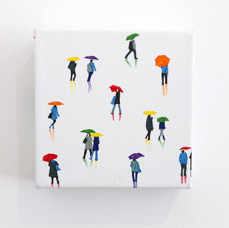 Original Figurative People Painting by Stephanie Ho