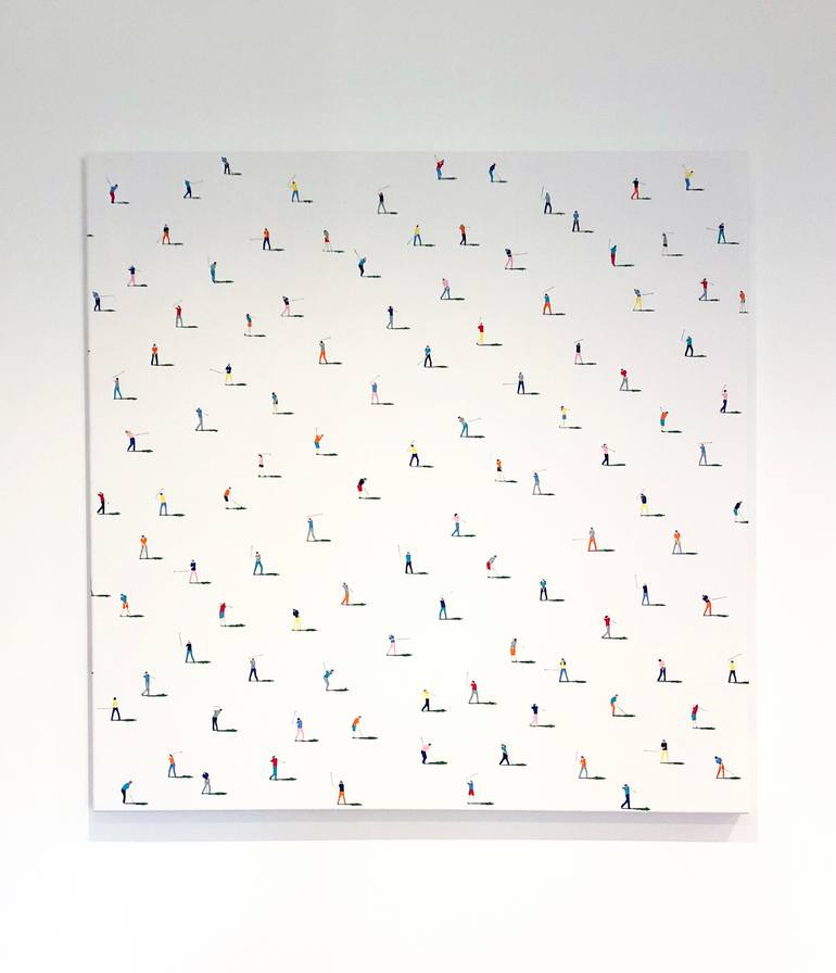 Original Figurative People Painting by Stephanie Ho