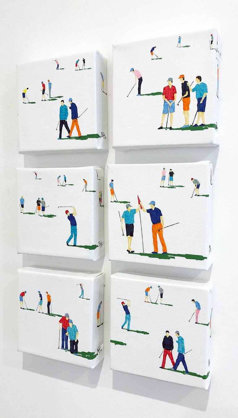 Original Figurative People Painting by Stephanie Ho