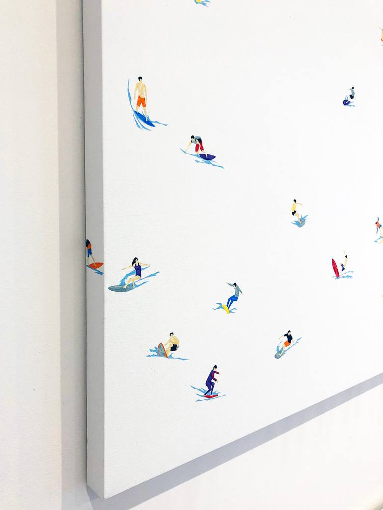 Original Figurative People Painting by Stephanie Ho