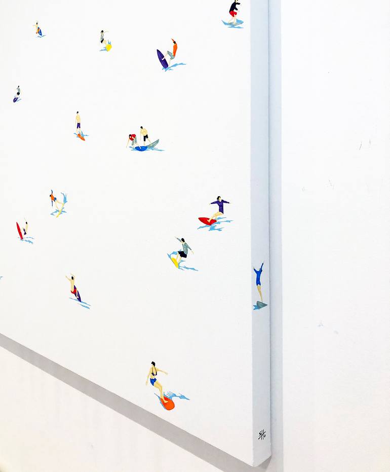Original Figurative People Painting by Stephanie Ho