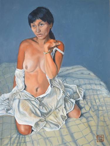 Original Figurative Nude Paintings by Thu Nguyen
