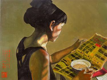 Print of Contemporary Women Paintings by Thu Nguyen