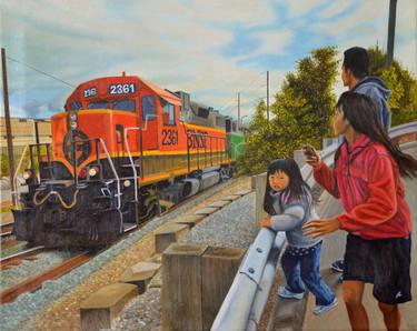 Original Transportation Paintings by Thu Nguyen