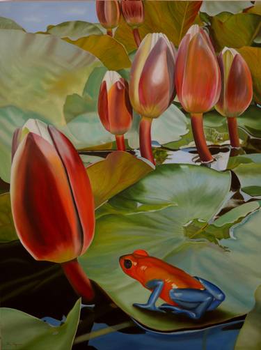 Print of Realism Botanic Paintings by Thu Nguyen