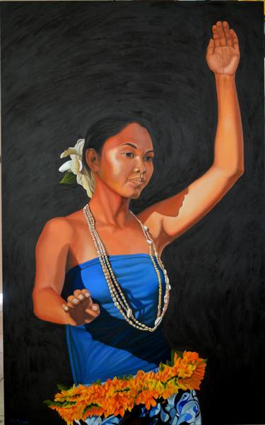 Original Realism Women Paintings by Thu Nguyen