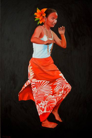 Original Figurative Performing Arts Paintings by Thu Nguyen