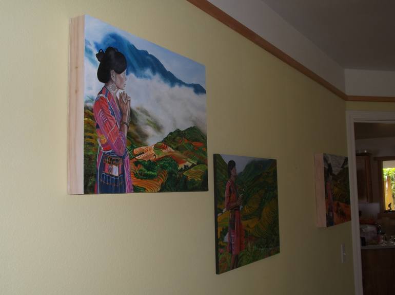 Original Conceptual Landscape Painting by Thu Nguyen