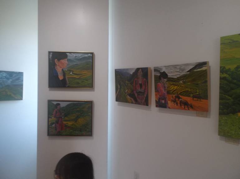 Original Conceptual Landscape Painting by Thu Nguyen