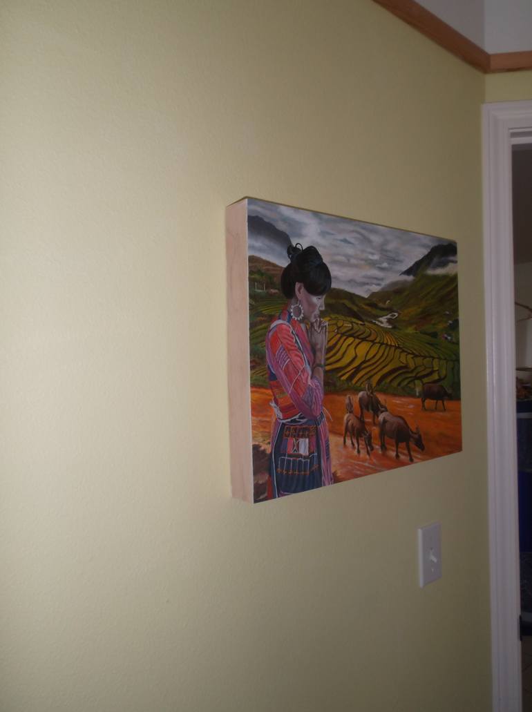 Original Conceptual Landscape Painting by Thu Nguyen