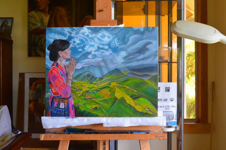 Original Landscape Painting by Thu Nguyen