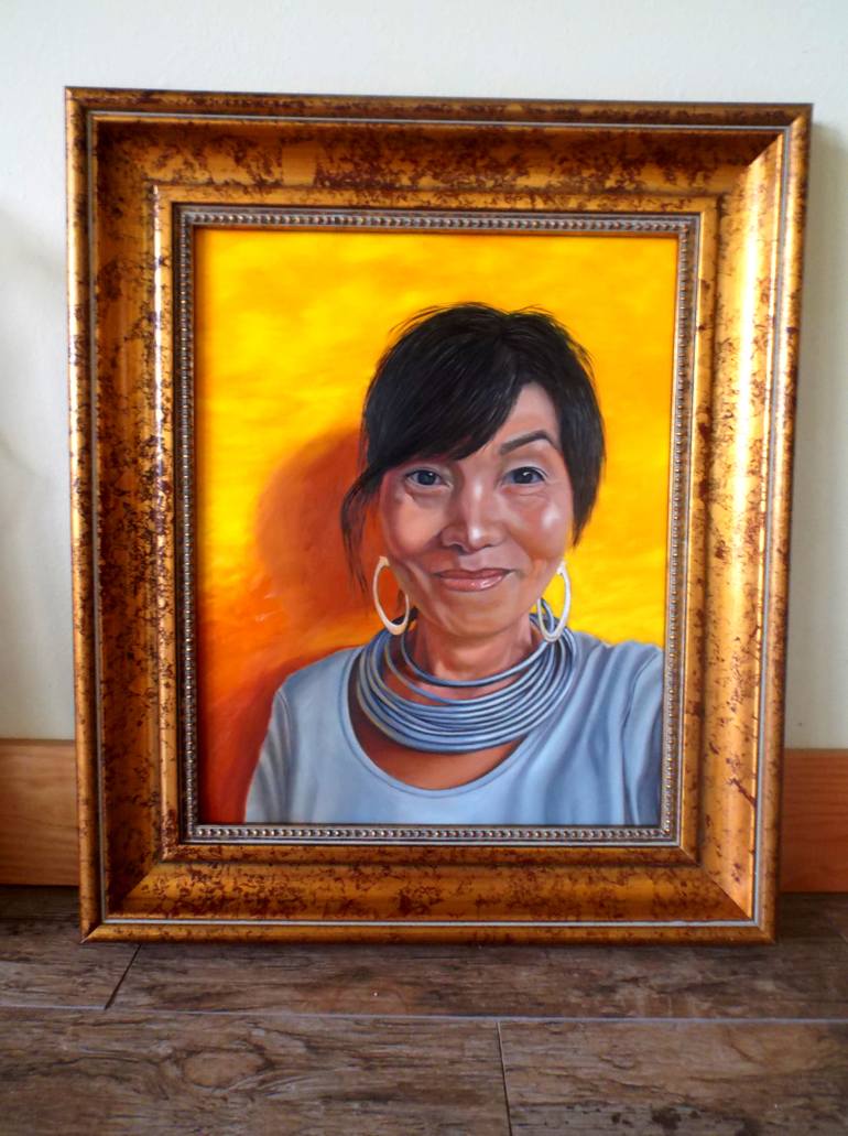 Original Portrait Painting by Thu Nguyen
