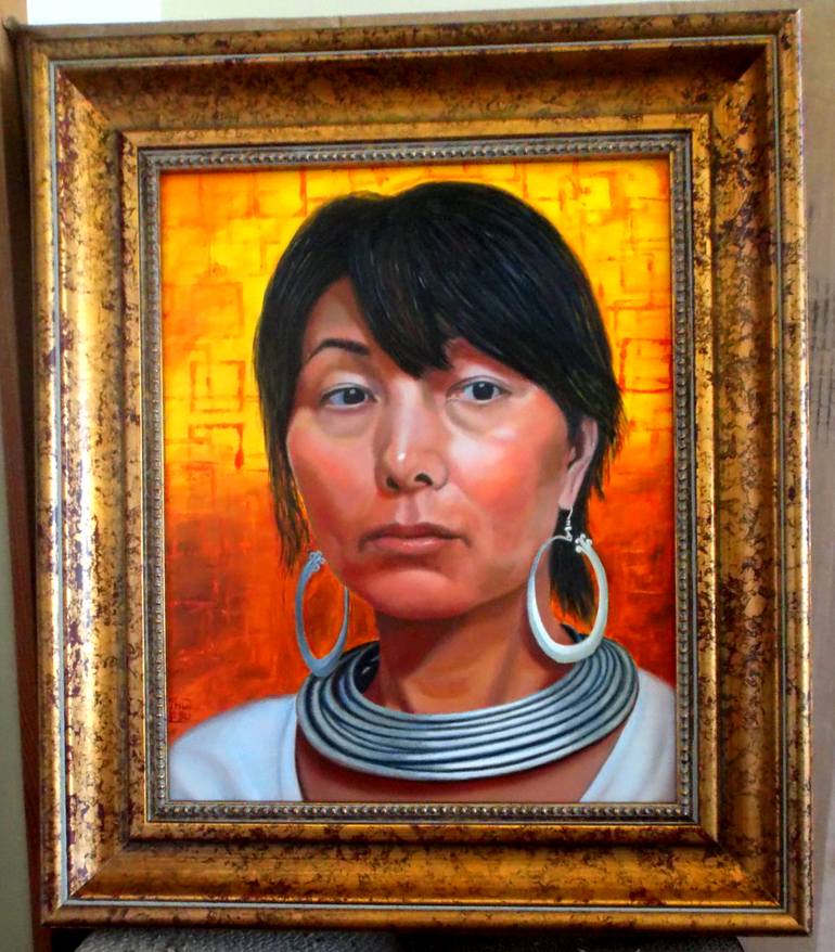 Original Conceptual People Painting by Thu Nguyen