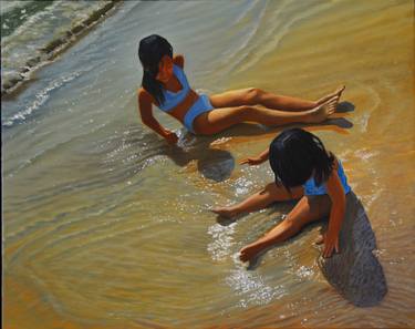Print of Conceptual Beach Paintings by Thu Nguyen
