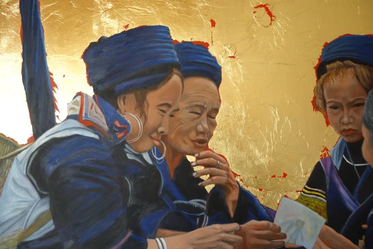 Original People Painting by Thu Nguyen