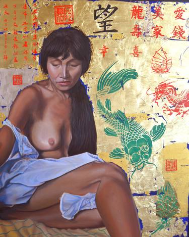 Print of Nude Paintings by Thu Nguyen