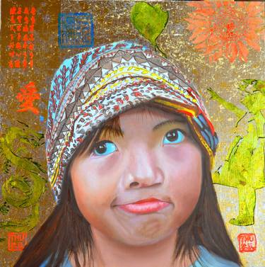 Print of Realism Children Paintings by Thu Nguyen