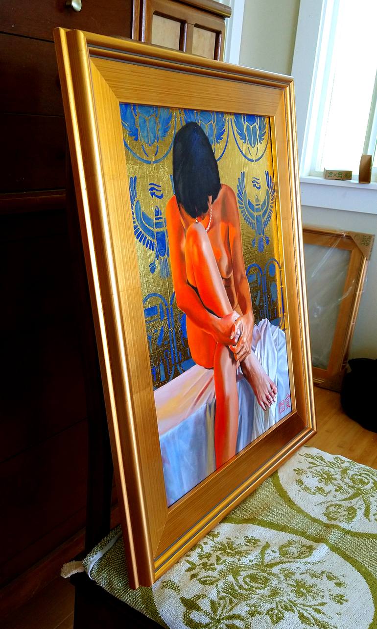 Original Conceptual Nude Painting by Thu Nguyen