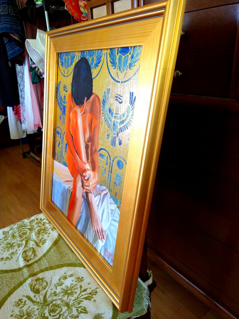 Original Conceptual Nude Painting by Thu Nguyen