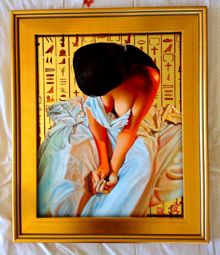 Original Conceptual Erotic Painting by Thu Nguyen