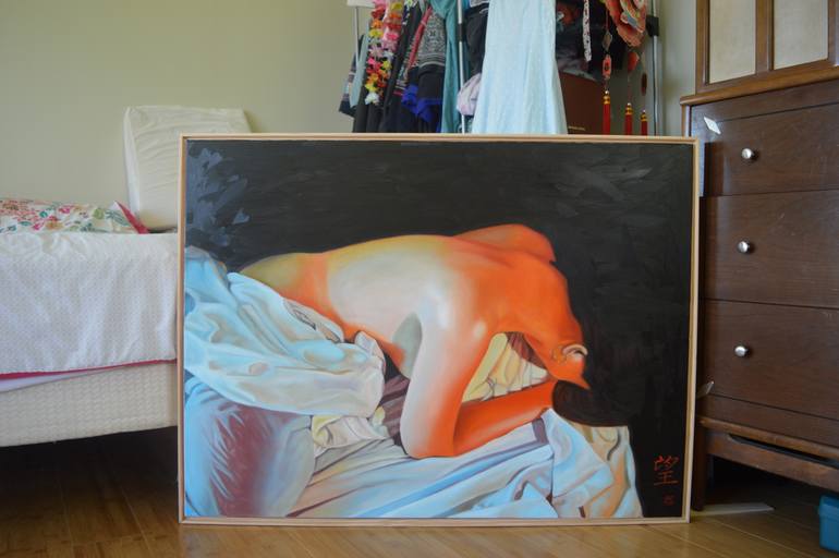 Original Conceptual Nude Painting by Thu Nguyen