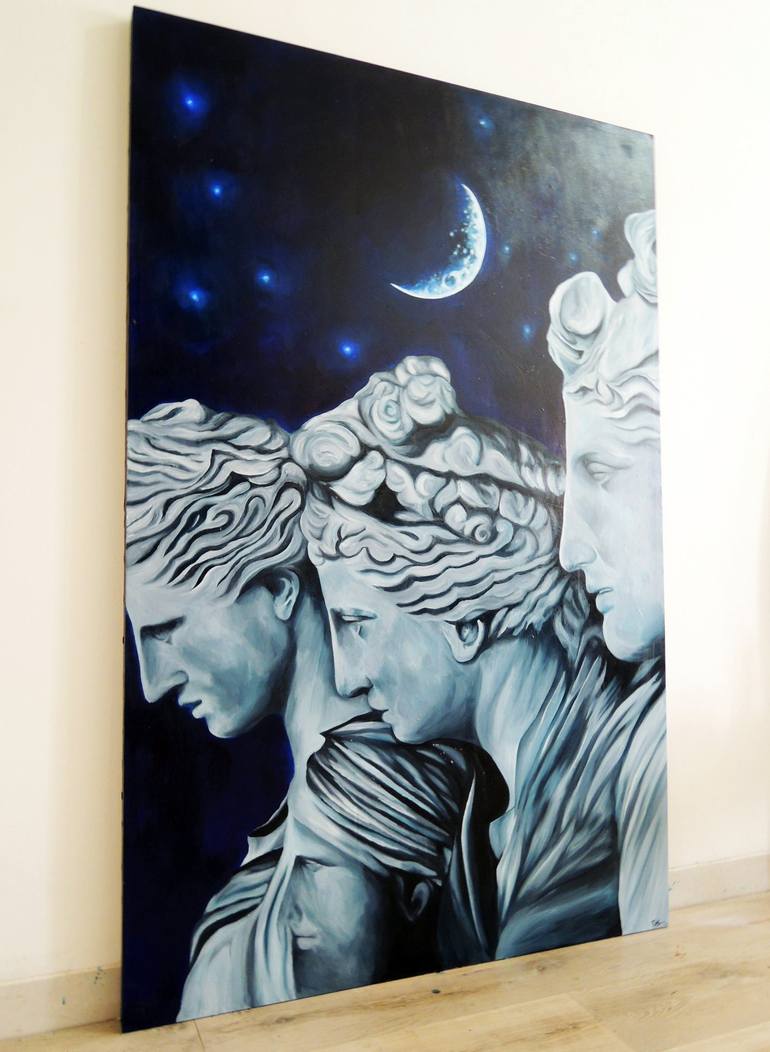 Original Figurative Classical Mythology Painting by talitha maranila