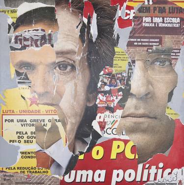 Original Street Art Political Collage by Brendan Skelton
