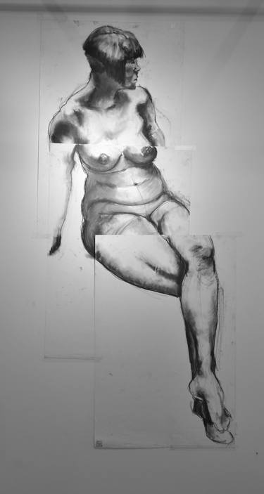 Original Expressionism Nude Drawings by Lorien Haynes