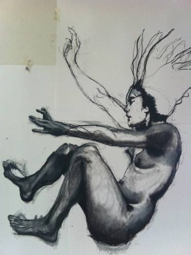 Original Expressionism Body Drawings by Lorien Haynes