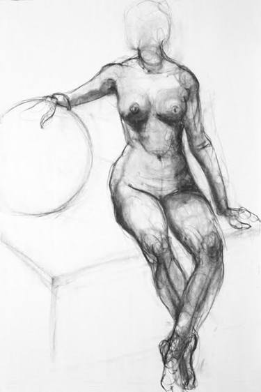Original Minimalism Nude Drawings by Lorien Haynes