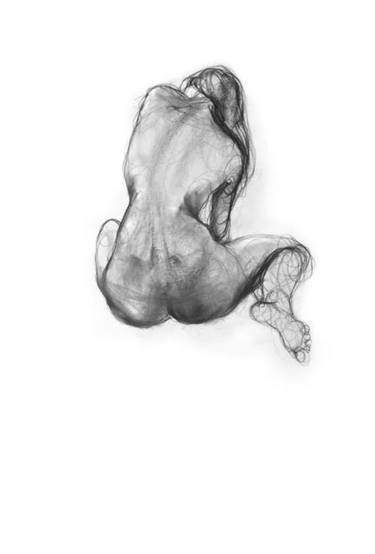 Original Realism Nude Drawings by Lorien Haynes