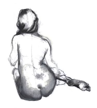 Original Figurative Nude Drawing by Lorien Haynes