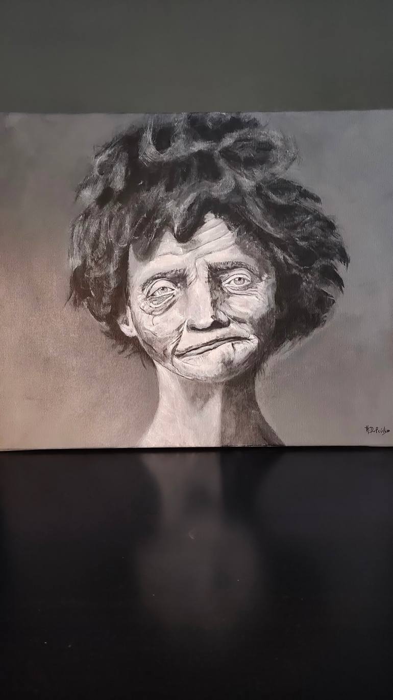 Original Expressionism People Painting by Antonio Dulcidio
