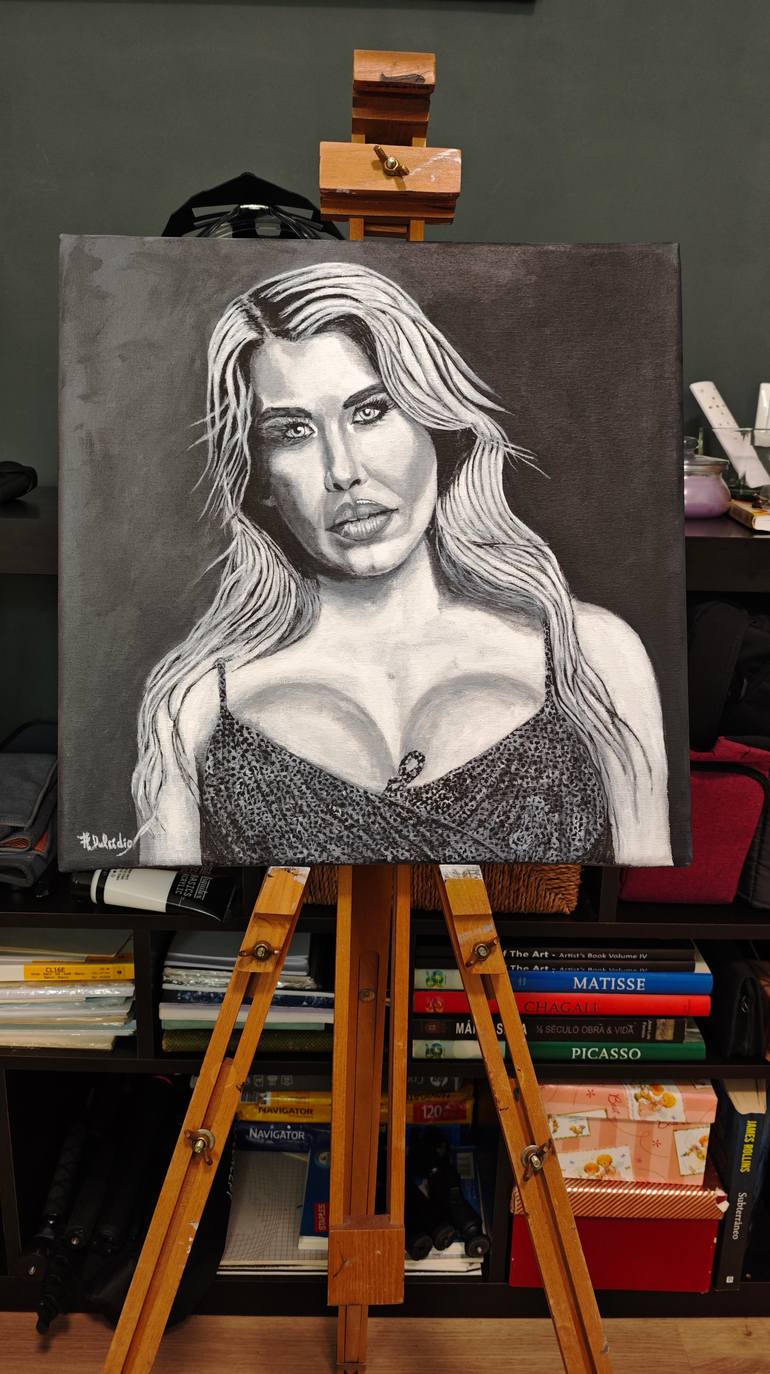 Original Portraiture Women Painting by Antonio Dulcidio