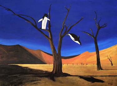 Original Surrealism Animal Paintings by Antonio Dulcidio