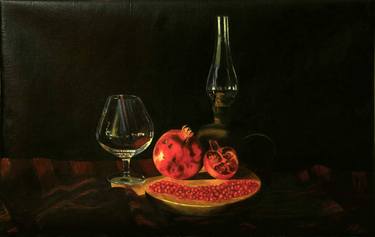 Pomegranates and glasses thumb