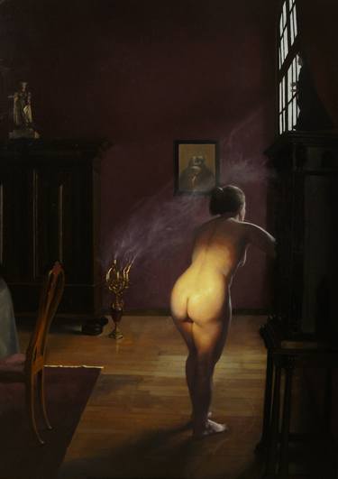 Original Realism Nude Paintings by Richard T Scott