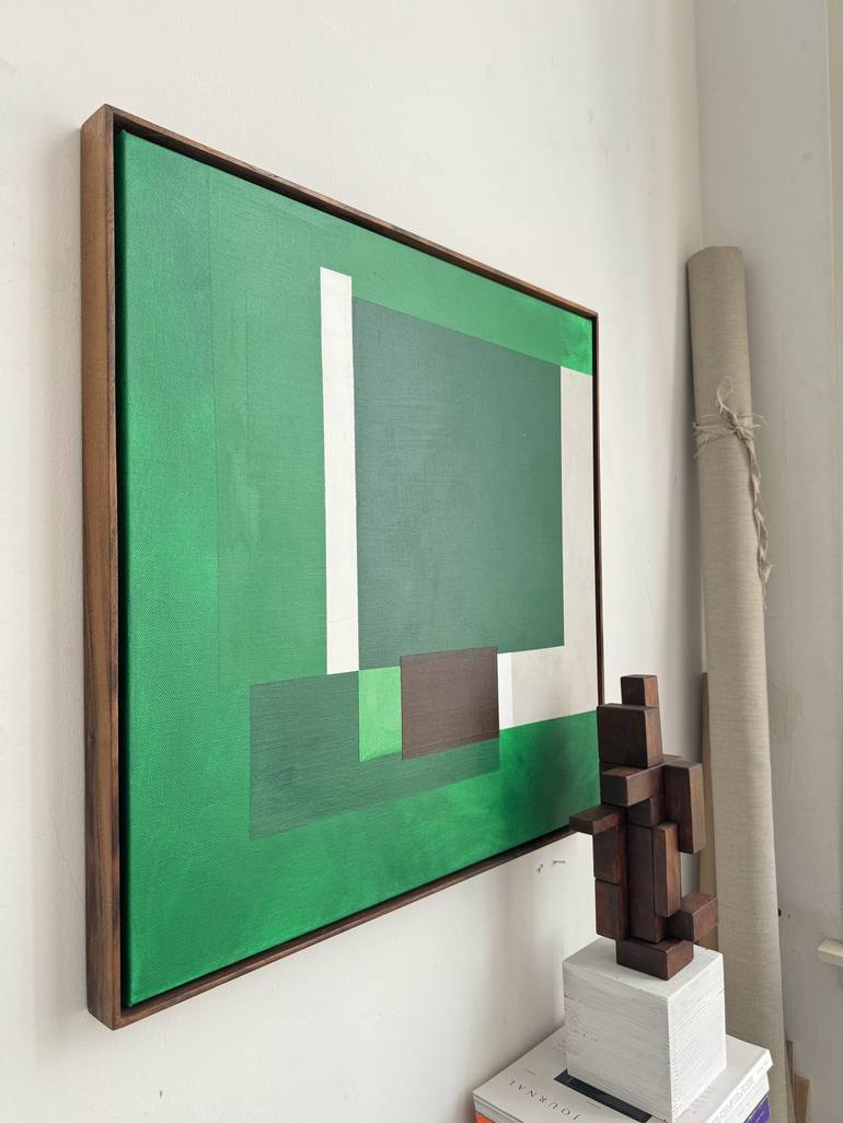 Original Geometric Abstract Painting by Laura de Wilde
