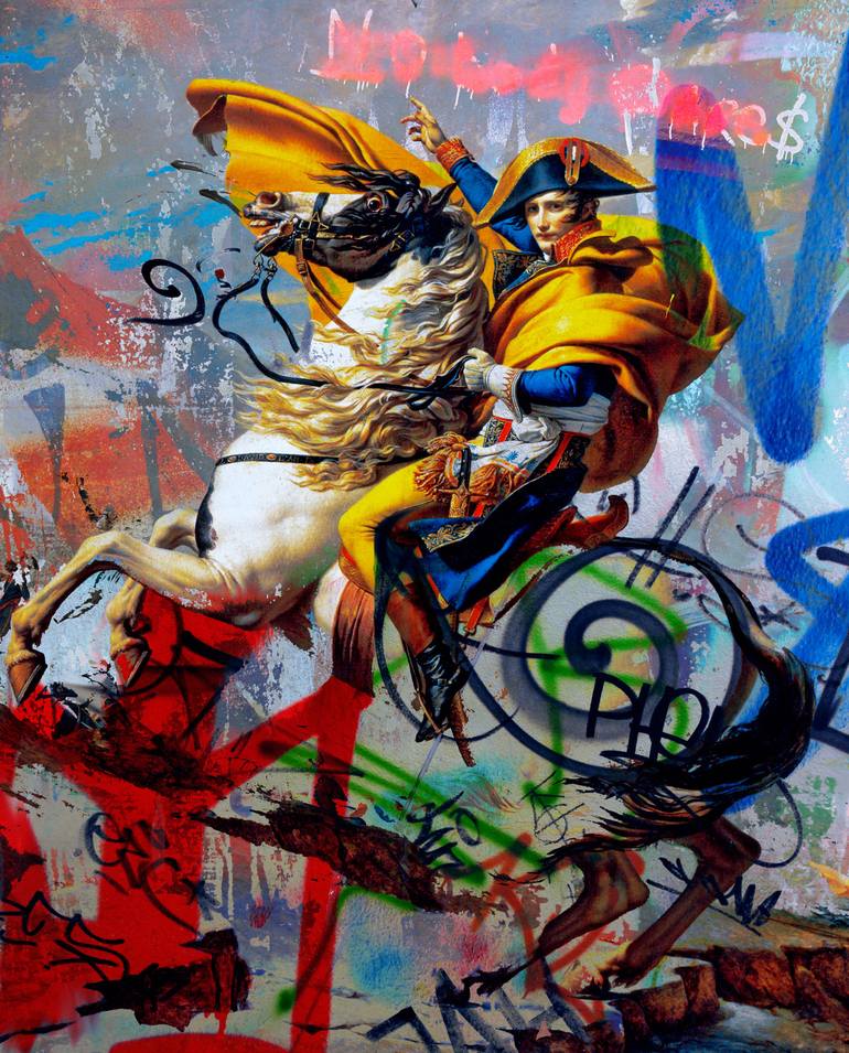 Original Street Art Portrait Paintings by Günter Konrad