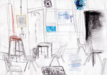 Print of Interiors Drawings by Mooie Rui