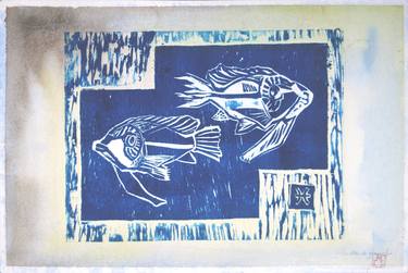 Print of Figurative Fish Printmaking by M Clarice Sarraf