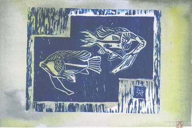 Original Fish Printmaking by M Clarice Sarraf 