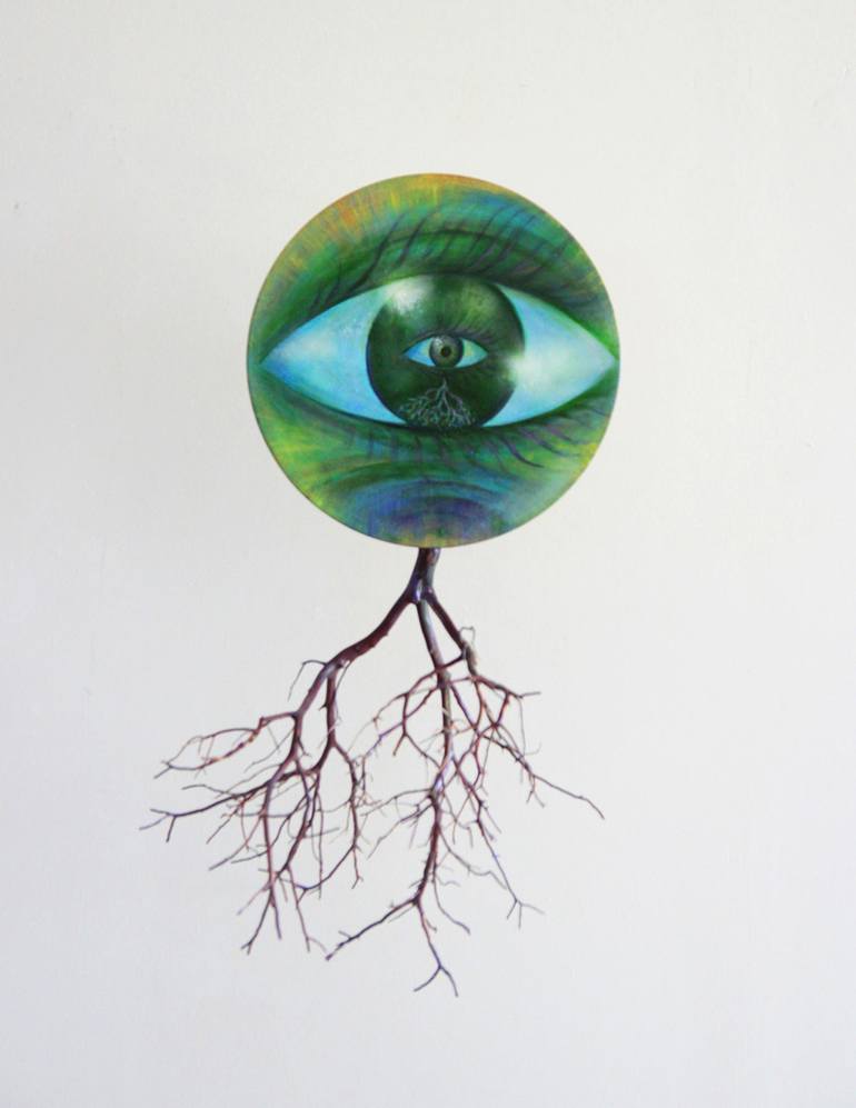Original Science/Technology Installation by Milan Vujosevic | Surrealism Art on Wood | into the wild
