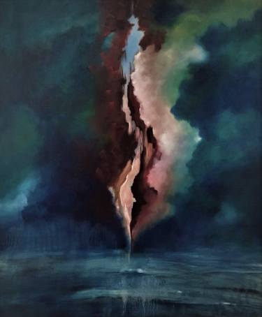 Original Abstract Expressionism Abstract Painting by Damian Ebejer