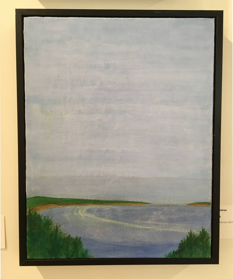 Original Modernism Landscape Painting by Elisa Ann Lindstrom