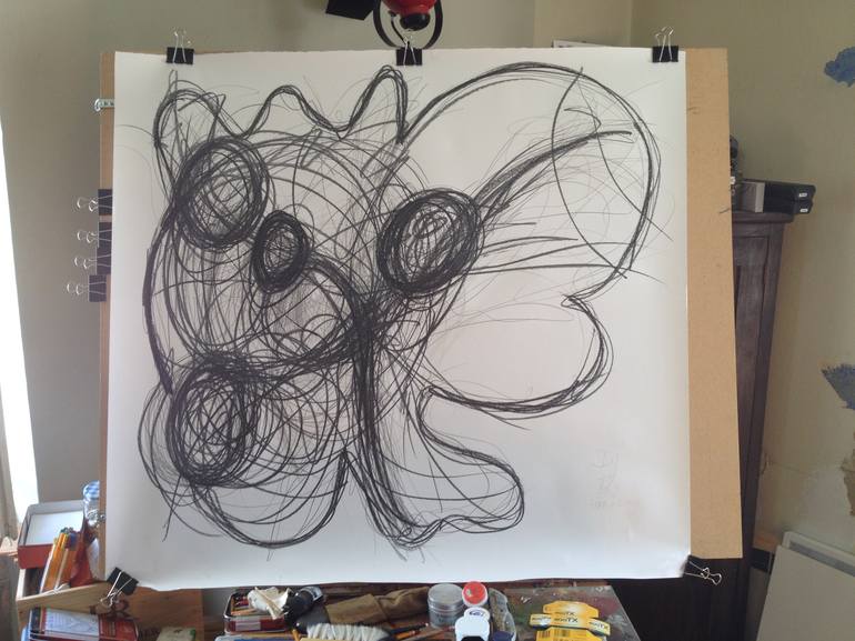 Original Abstract Drawing by Stefan Albert Haring