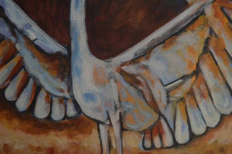 Original Abstract Animal Painting by C H H A B I K I S K U
