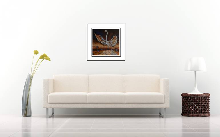 Original Abstract Animal Painting by C H H A B I K I S K U